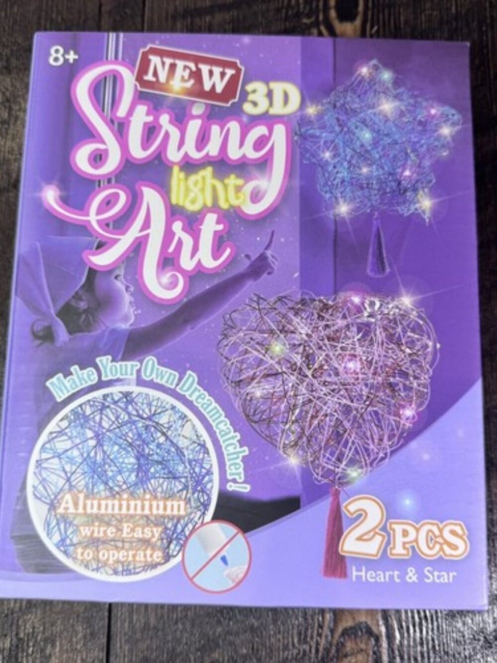 3D String Art Kit for Kids Birthday Gifts Crafts DIY Lantern Toys Heart And Star